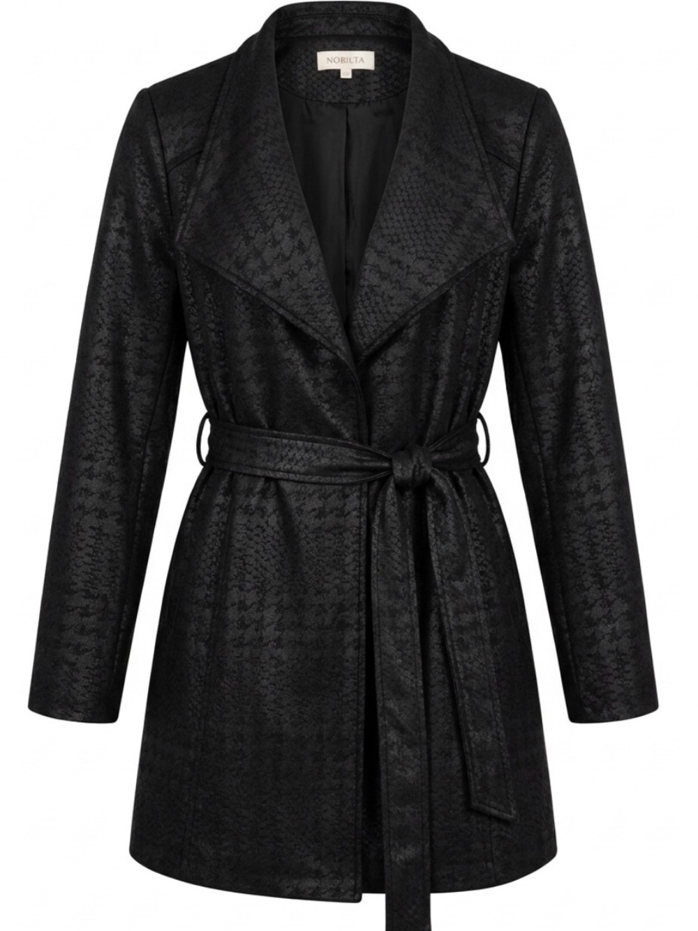 Black Belted Trench Coat